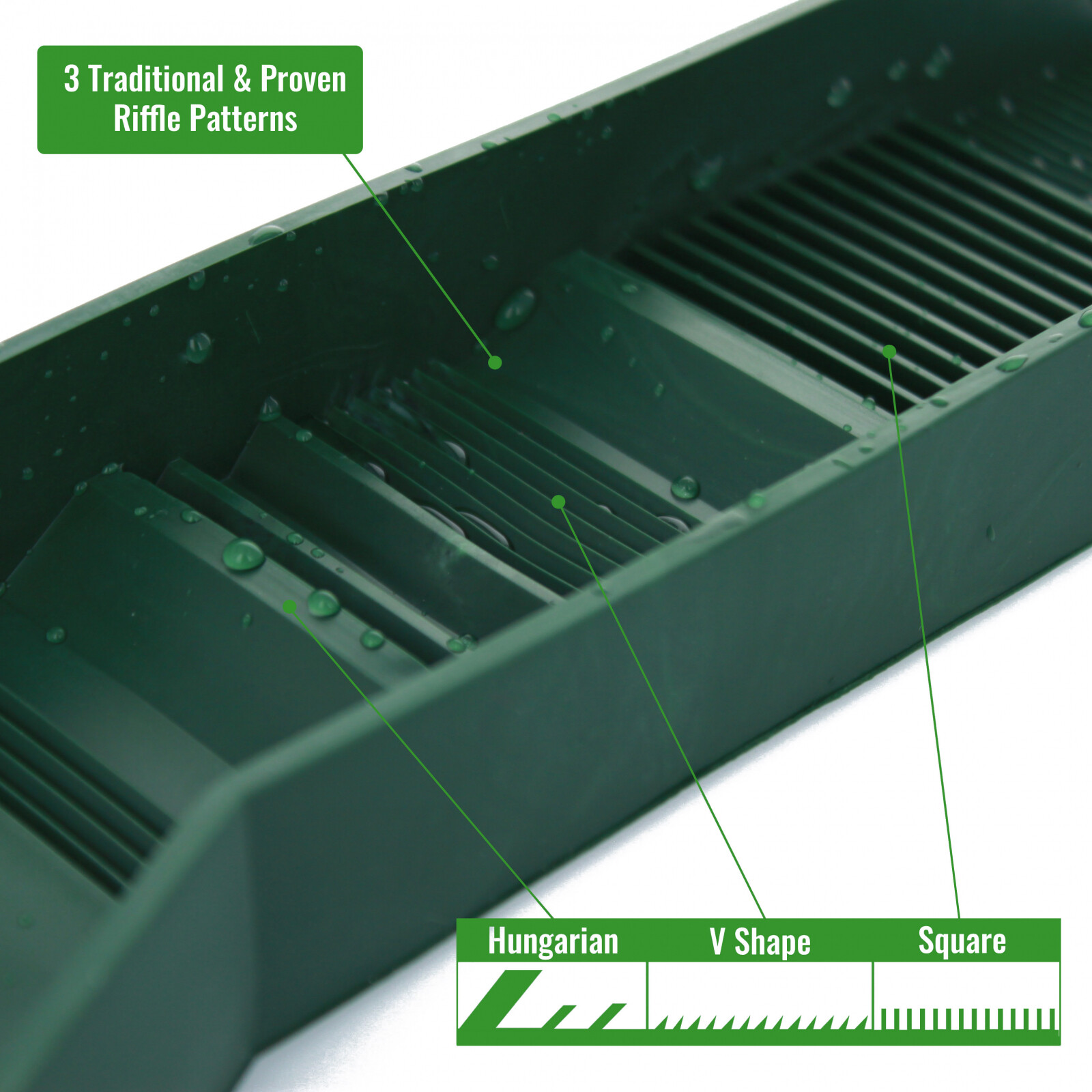 ASR Outdoor Lightweight Backpacker Gold Panning Kit with Rubber Mini Sluice 14pc