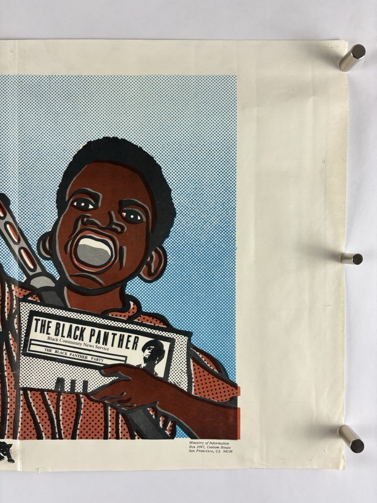 BLACK PANTHER PARTY Orig Poster 1969 BPP Emory Douglas ALL POWER TO THE PEOPLE