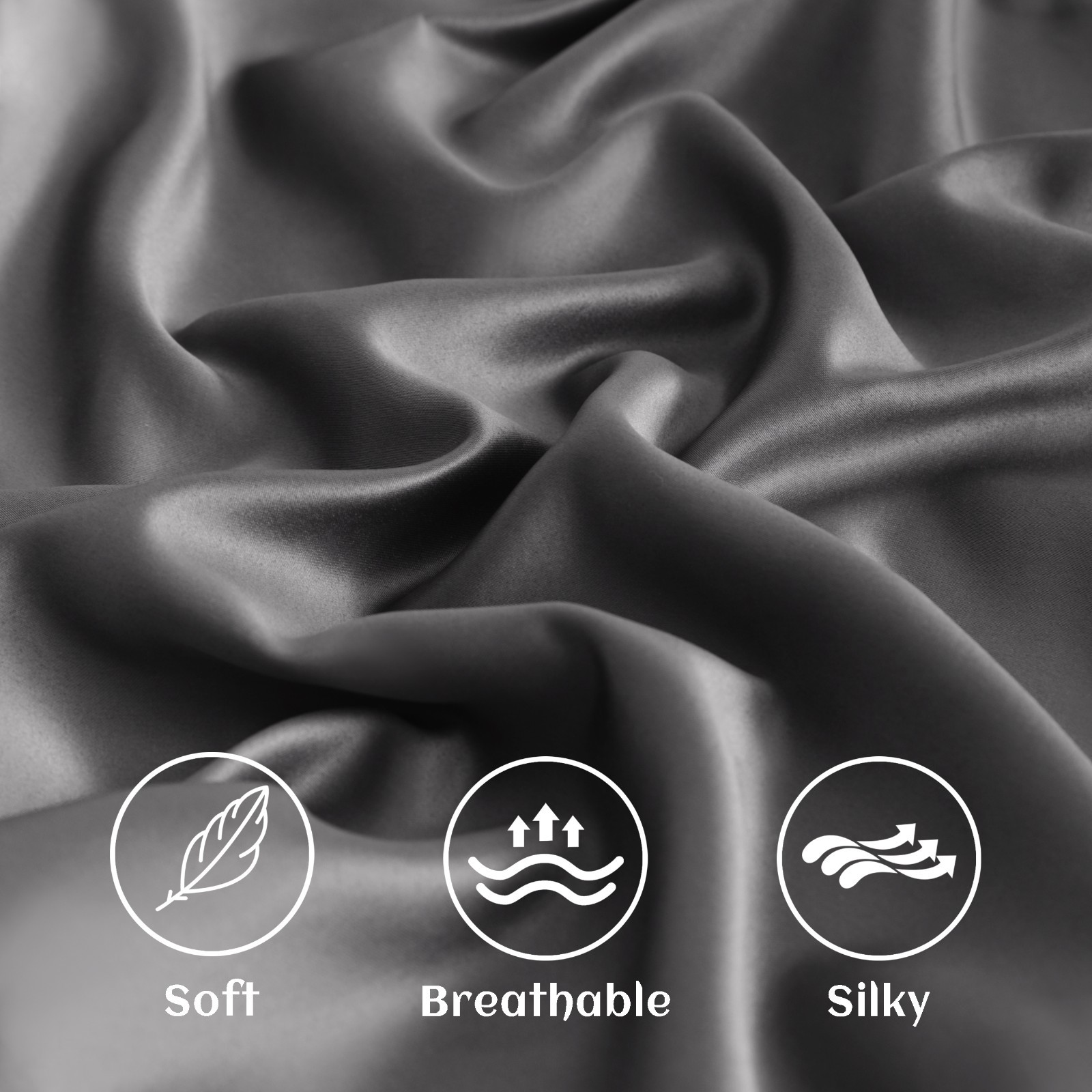 2 PCS Super Cozy Toddler Satin Pillow Case with Hidden Zipper, 13 x 18 Inches