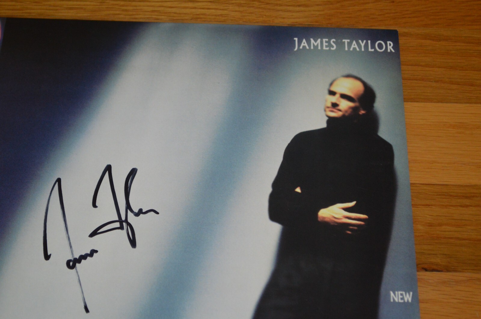 James Taylor Autographed " New Moon Shine " Vinyl LP Cover with JSA COA