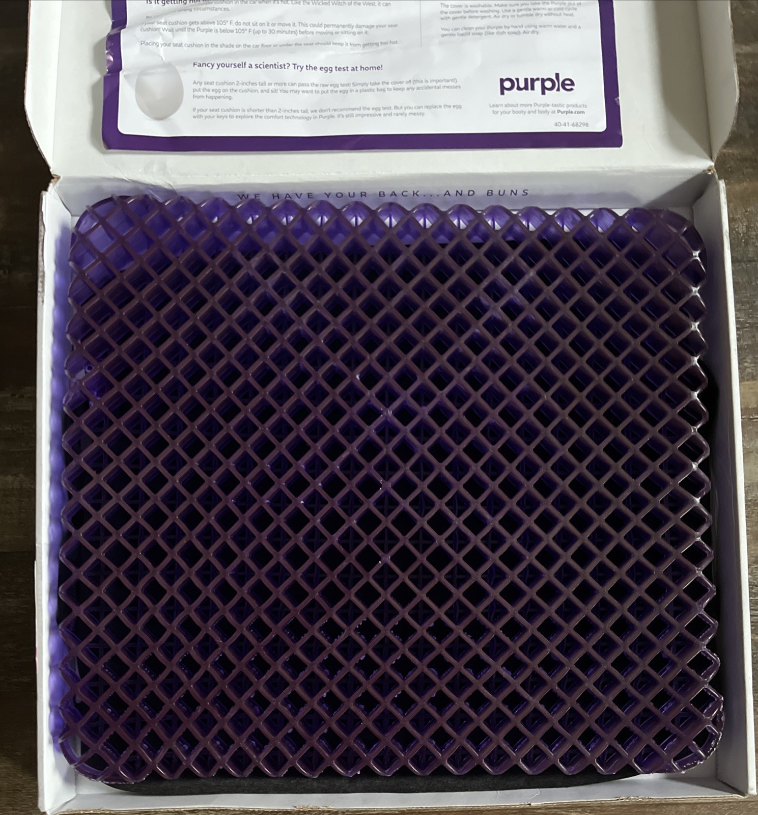 Purple Simply Seat Cushion 1” Designed For Travel