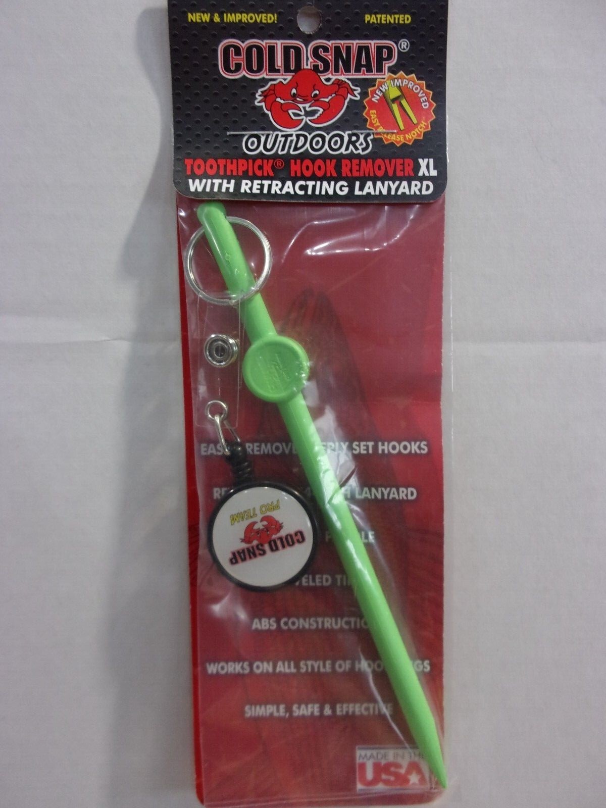 Cold Snap Toothpick Hook Remover with or without lanyard YOU CHOOSE! NIP