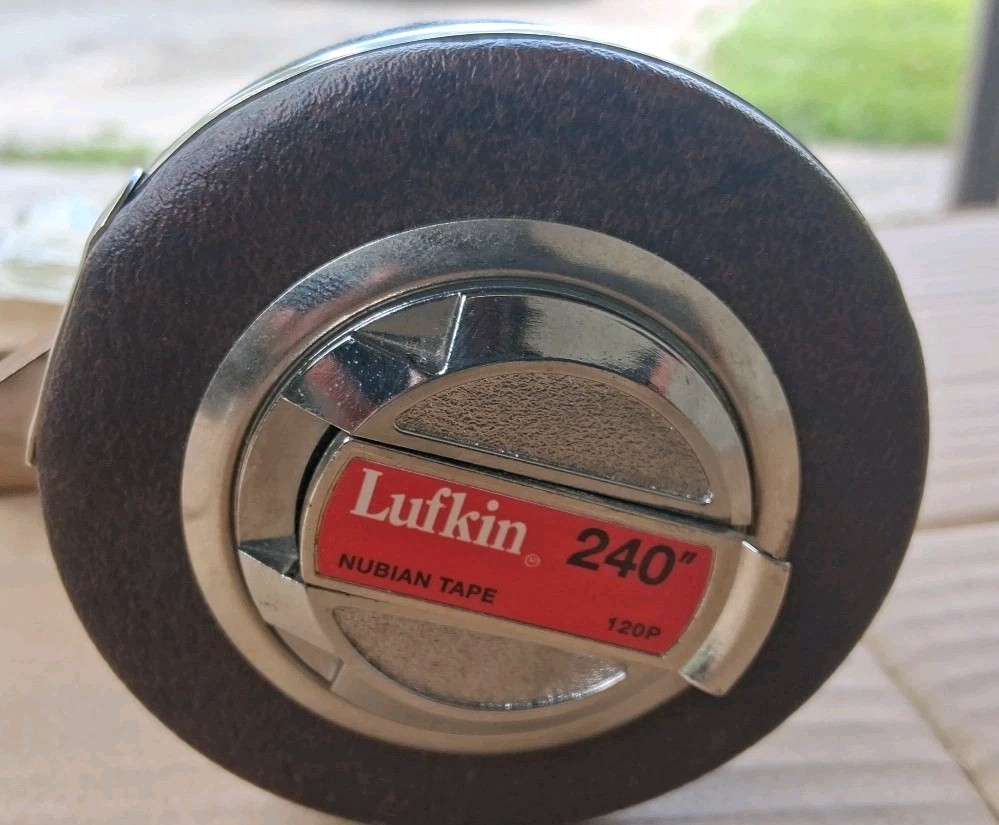 Lufkin 120PN Steel Diameter Tape Measure: 1/64" Grad, 3/8" Wide, 240" Measure