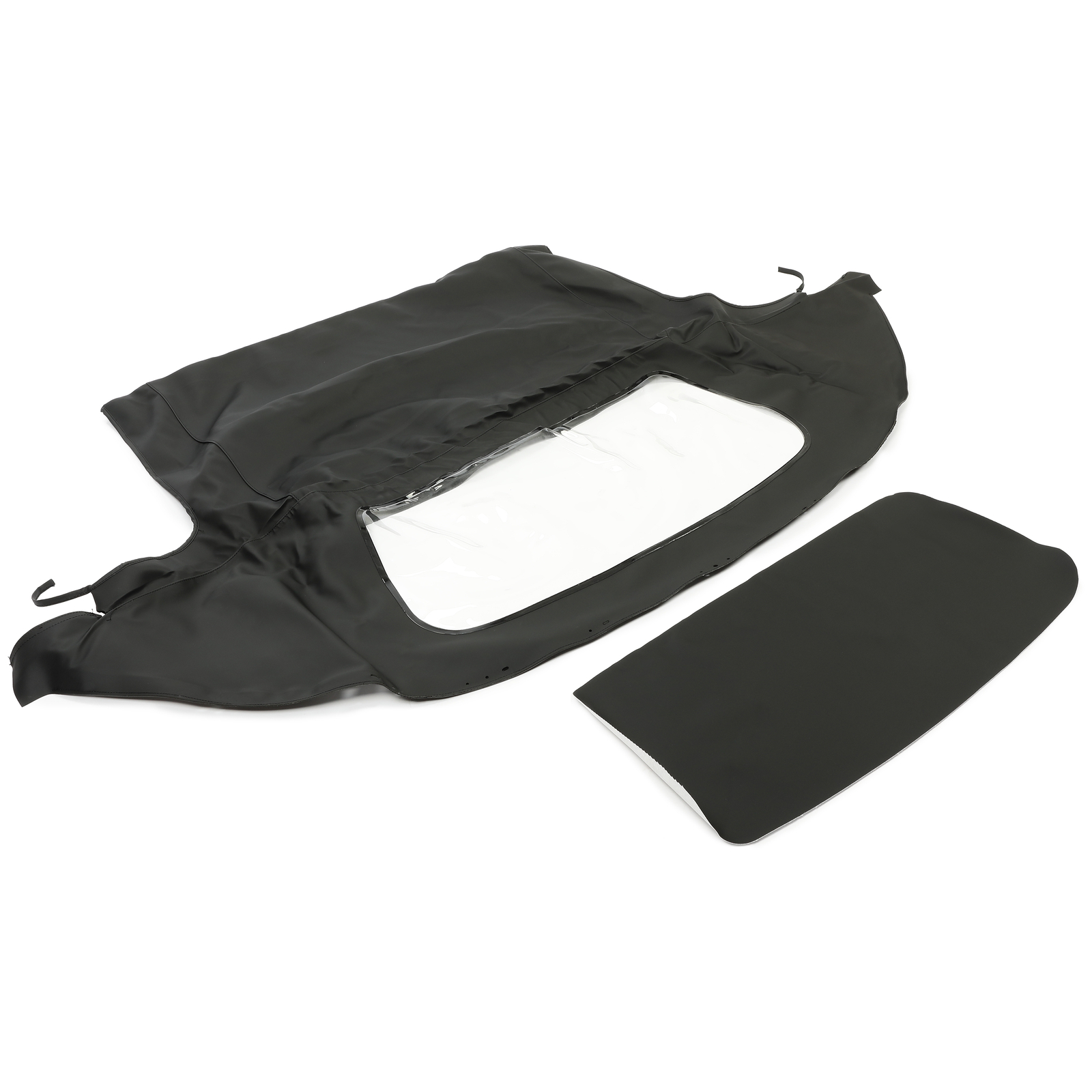 For Mazda Miata 1990-2005 Soft Top Convertible Window Black & Clear Cabrio