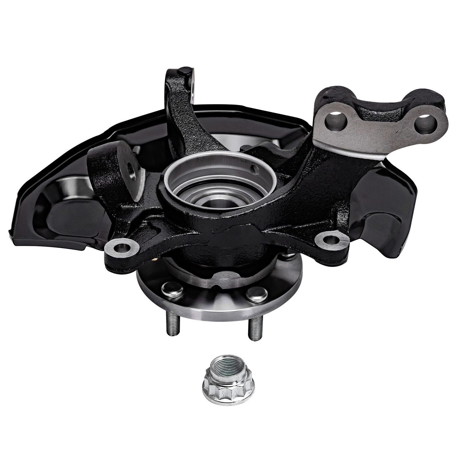 Pair Front Steering Knuckle & Wheel Hub Bearing for 2007 2008-2011 Toyota Camry