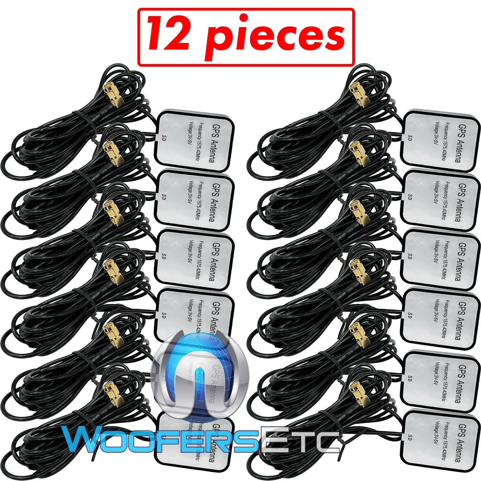 12 GPS ANTENNA SMA MALE PLUG ACTIVE ADAPTER CABLE FOR NAVIGATION STEREO SCREEN