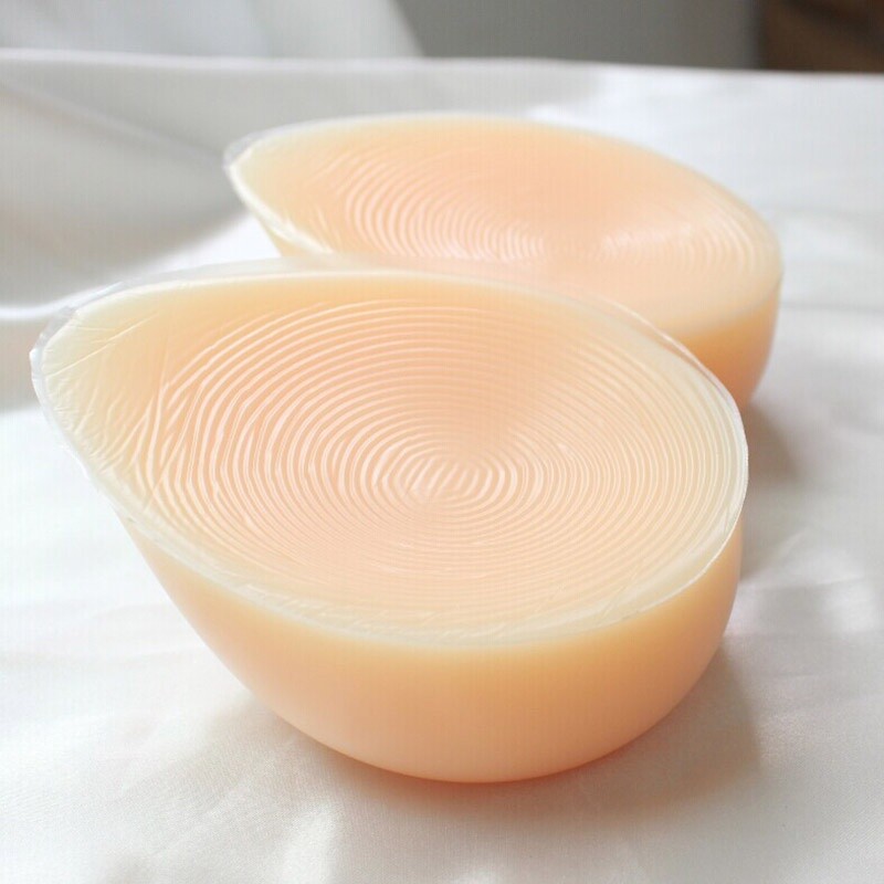 Self-adhesive Full Silicone Fake Boobs 1 Pair Breast Forms Enhancer Crossdresser