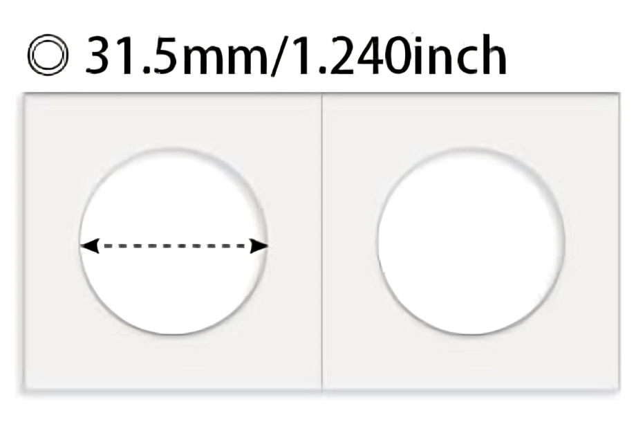 100PCS Coin Flips for Half Dollar - 31.5mm/1.24 inch Cardboard Holders-2x2 inch