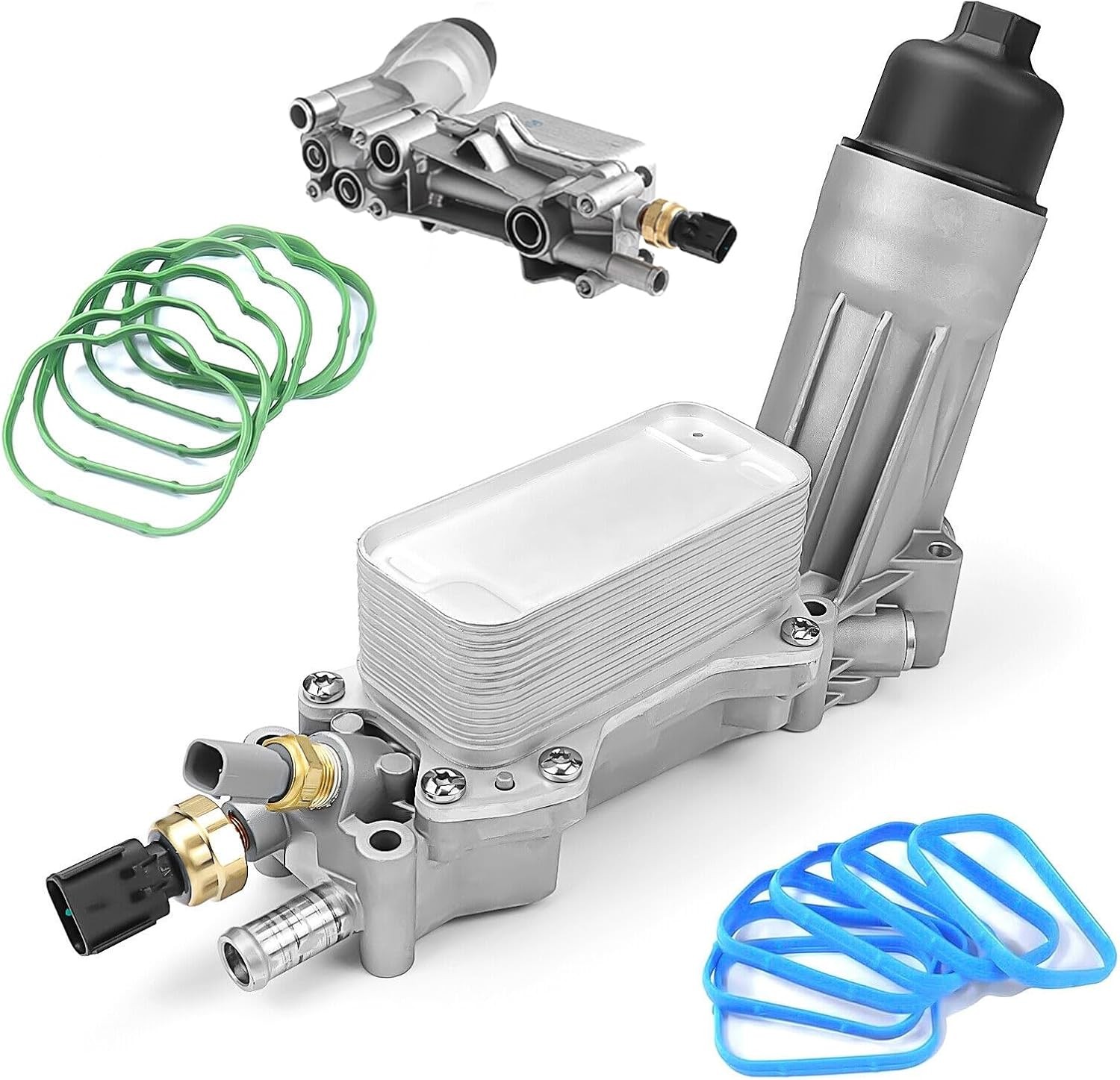 Aluminum Engine Oil Filter Housing Kit 926-876 926-959 with Oil Cooler Adapter