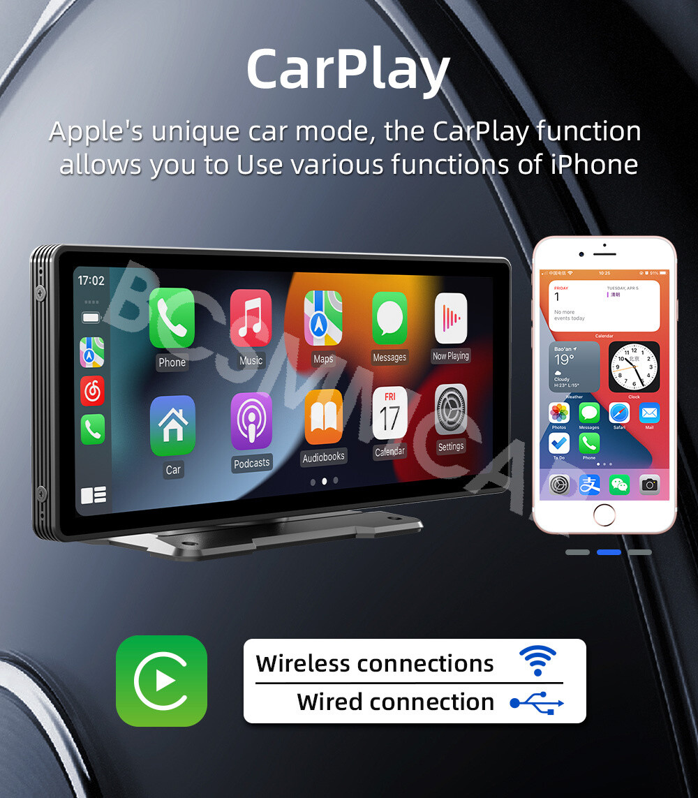 For Apple Carplay Car Stereo Radio MP5 Player Mirrorlink WiFi AUX In-Dash Units