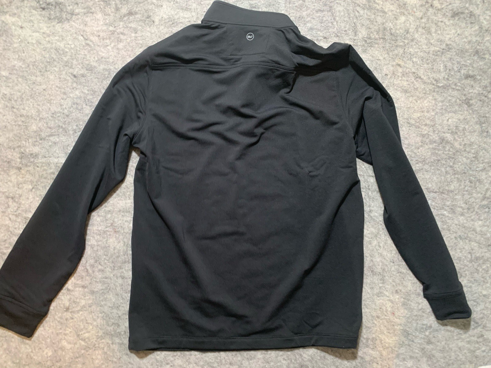 NWT Vineyard Vines Performance Club 1/4 Zip Men’s Size MEDIUM Jet Black NEW