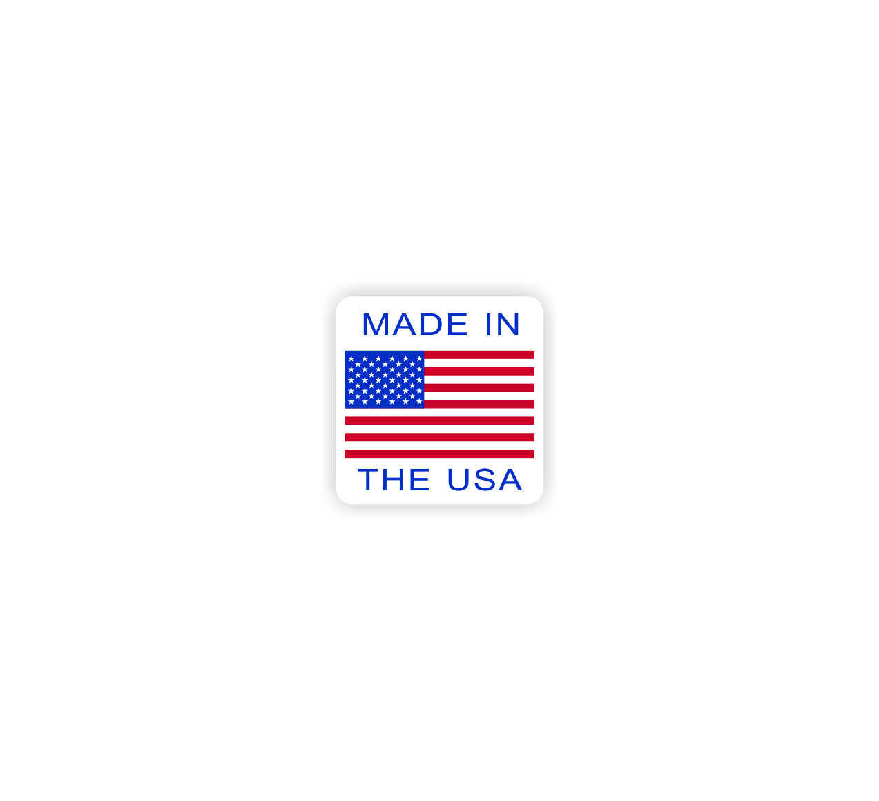 Made in USA American Flag Decal Sticker | 1" square | quantity 50 | Outdoor Use