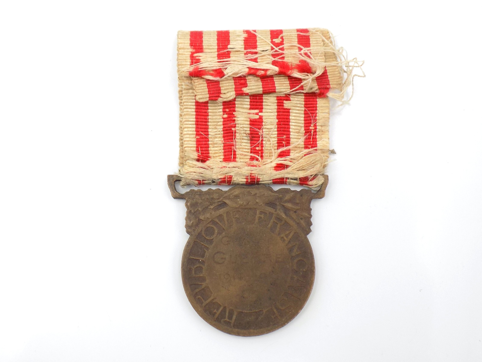 Original WWI French Great War 1914-1918 Medal