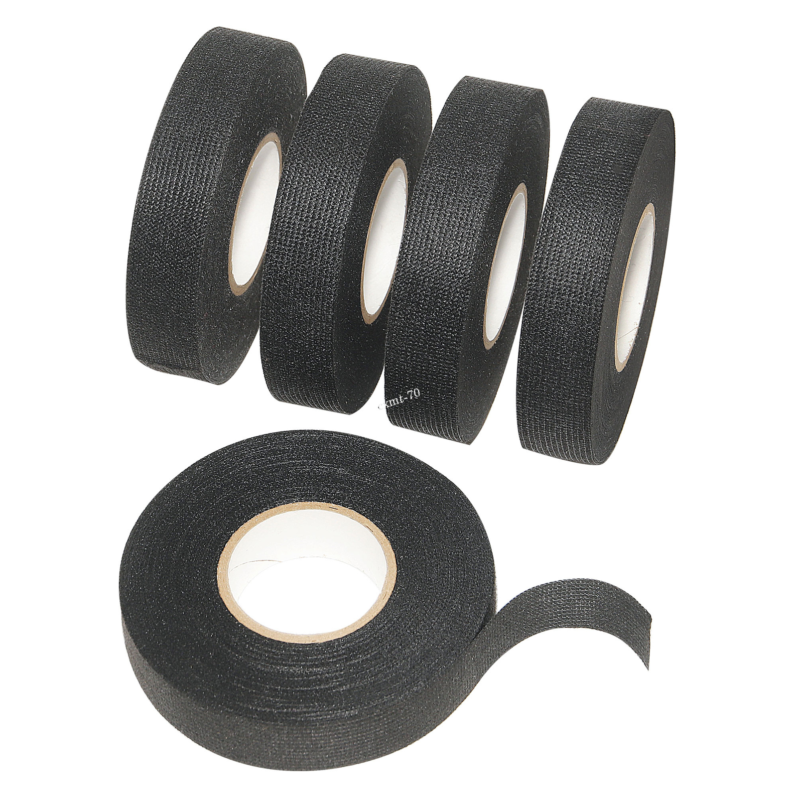 2 Rolls Wire Harness Tape Felt Cloth High Temp Electric Insulation Adhesive Tape