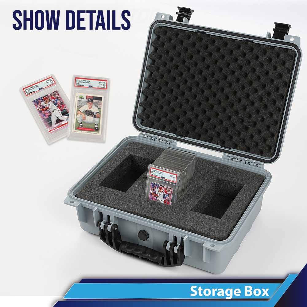 50CT/150CT Weatherproof Graded Card Storage Box Case Slab Holder & Protector New