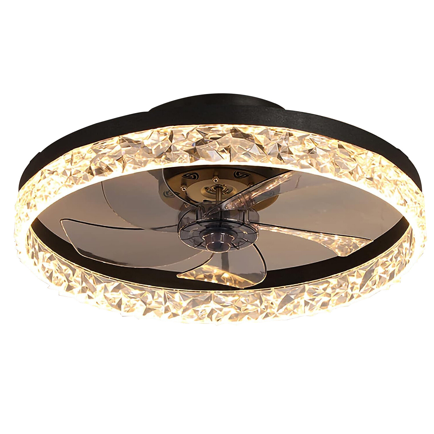 20in Dimmable LED Ceiling Fan with Light, Remote App Control