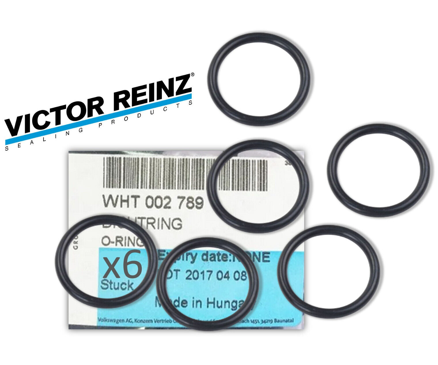 6PCS Variable Timing Solenoid Seal O-ring For Volkswagen Touareg Audi A6 Quattro