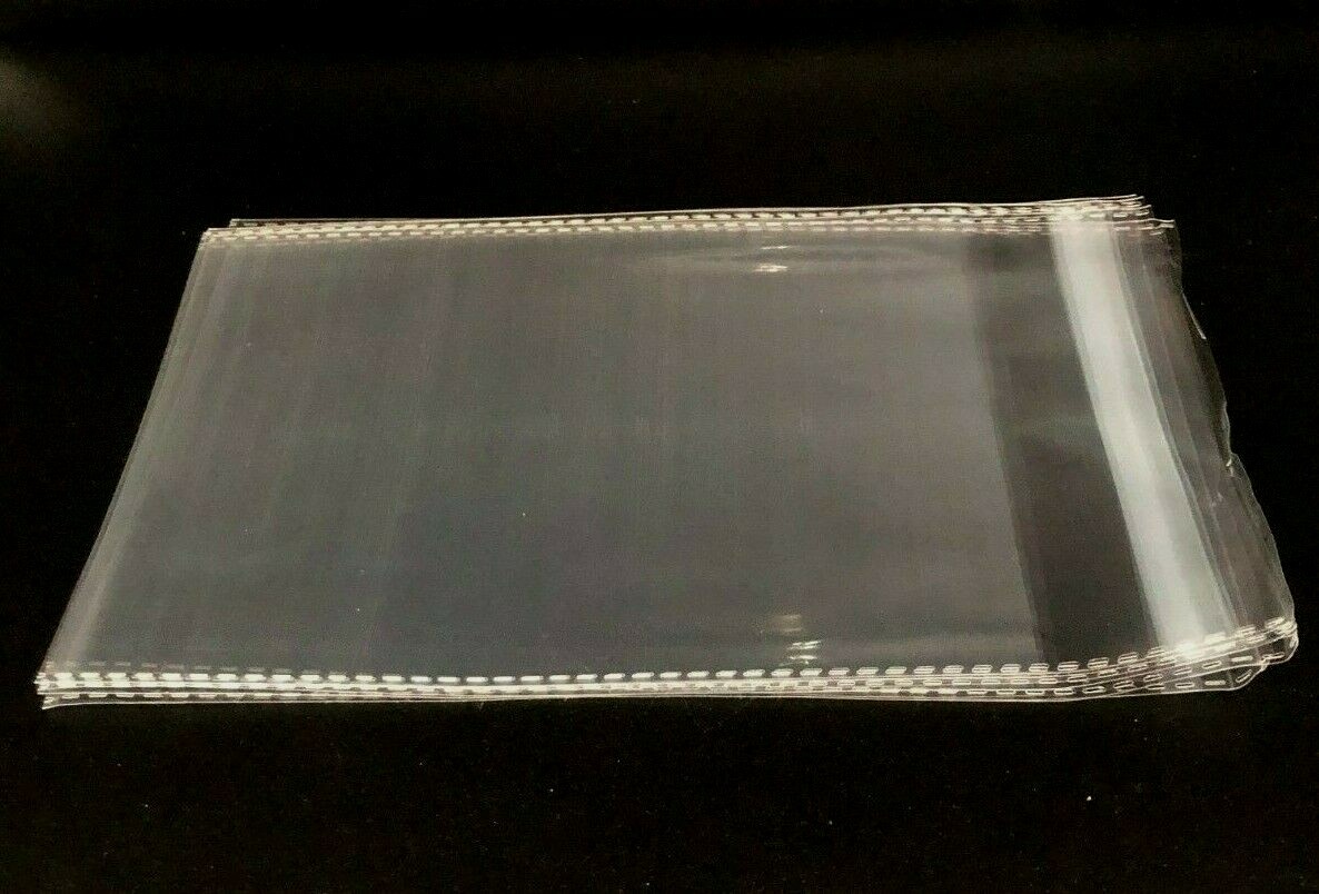 Clear Resealable Self Adhesive Seal Cello Lip & Tape Plastic bags 1.5 mil thick