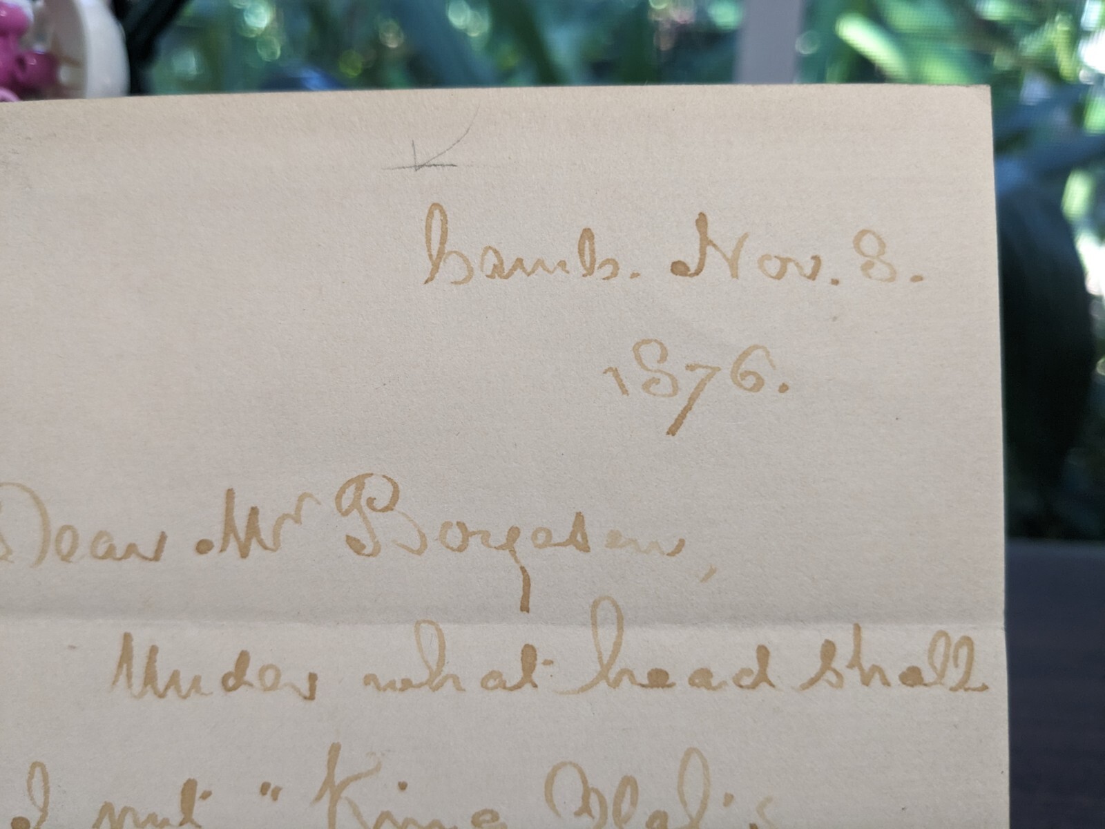 Longfellow Henry Wadsworth Autographed Letter & "Song of Hiawatha" w/ Provenance