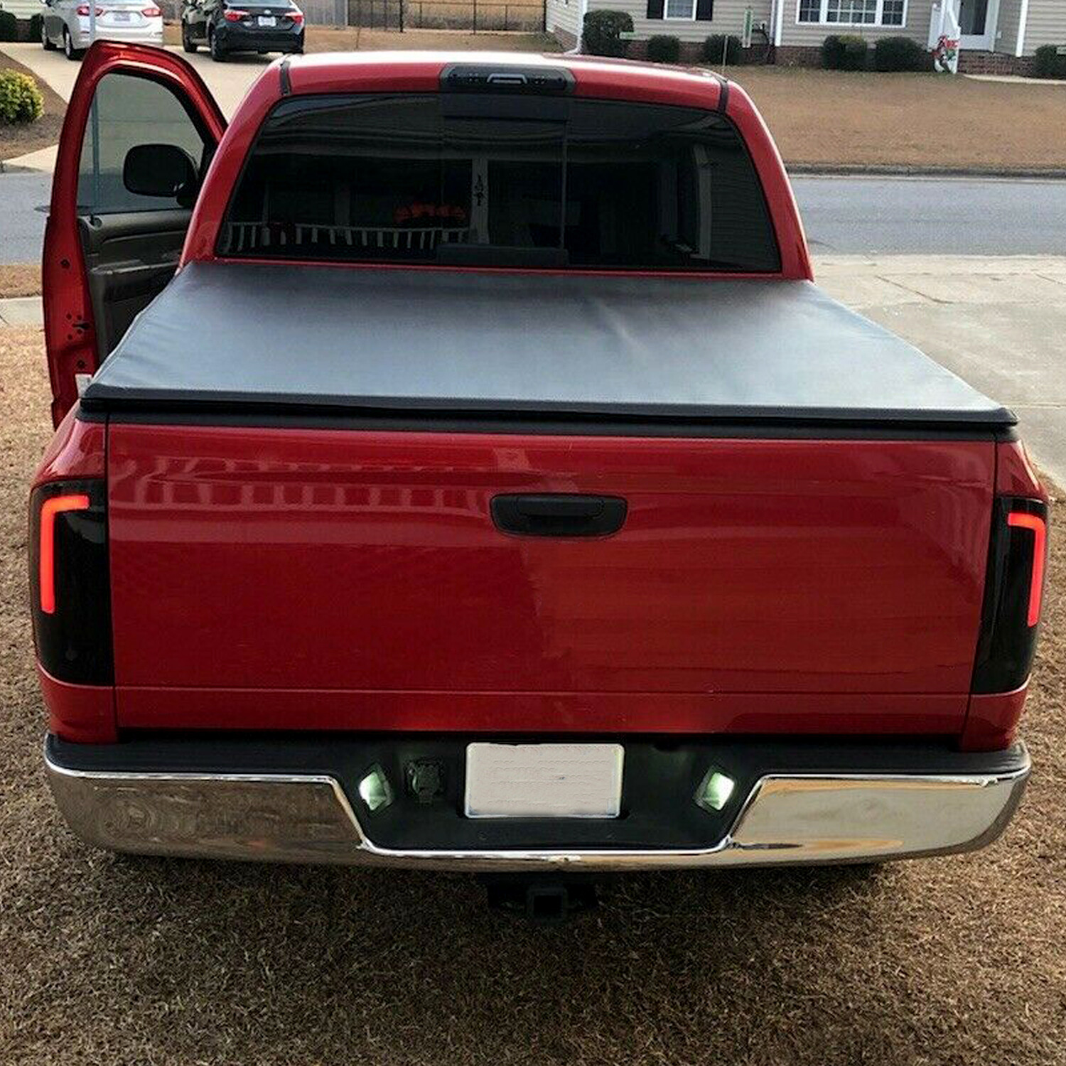 Tail Lights LED Lamps For 02-06 Dodge Ram 1500 2003-2006 2500 3500-Black Smoke