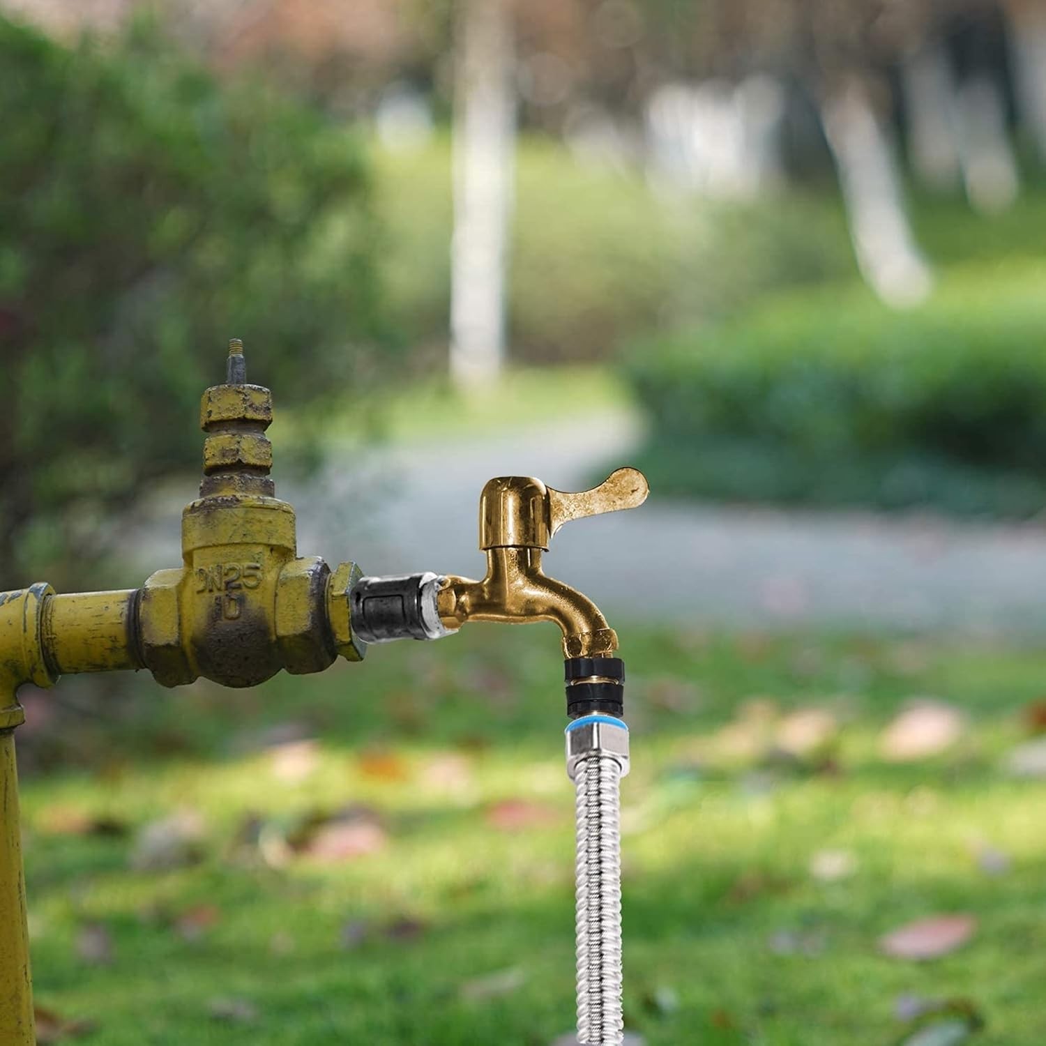 Garden Hose Quick Connector, 3/4 Inch Male Female Garden Hose Fitting Connector