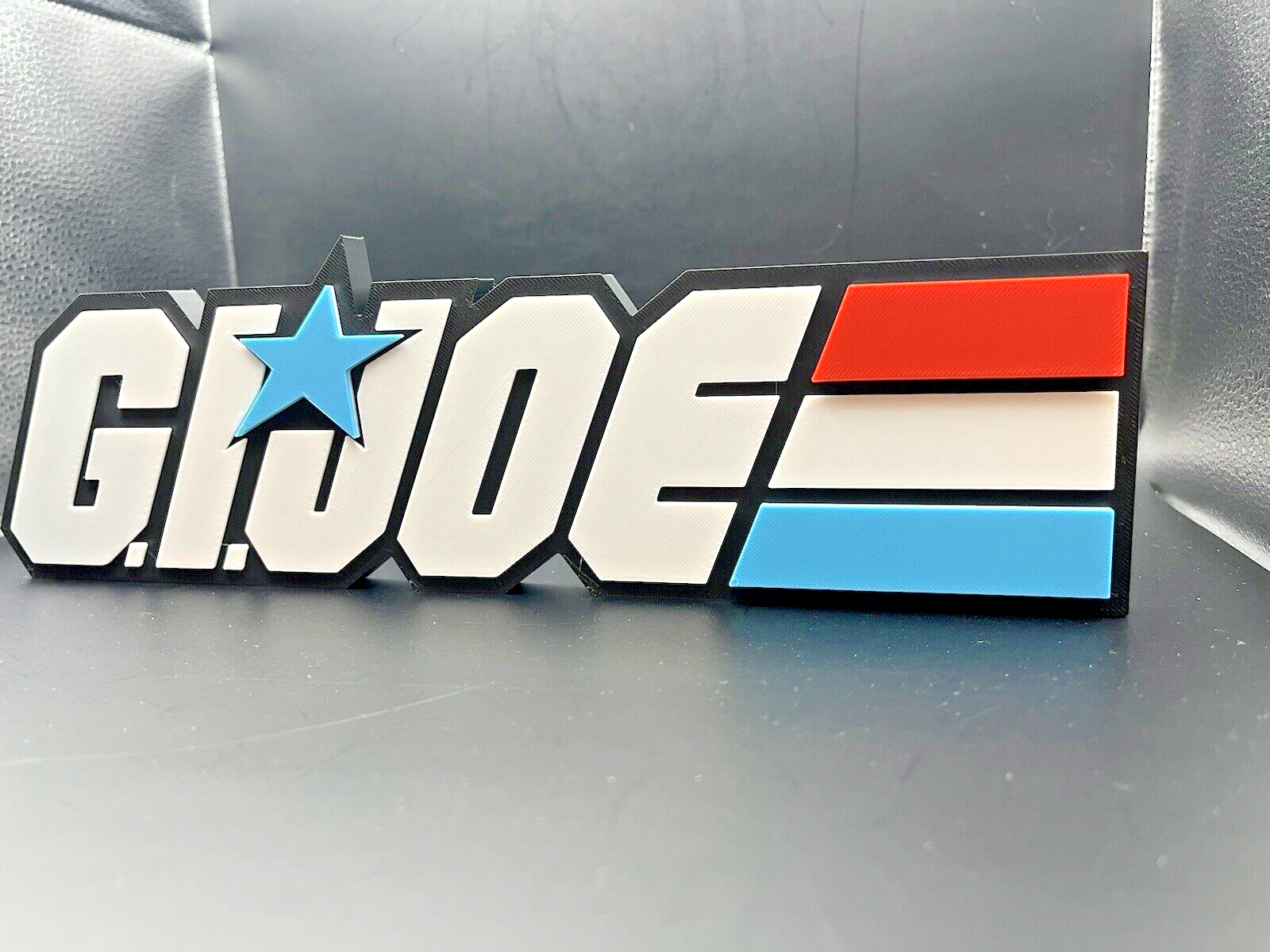 G.I. Joe Logo Sign Display | 3D Wall Desk Shelf Art