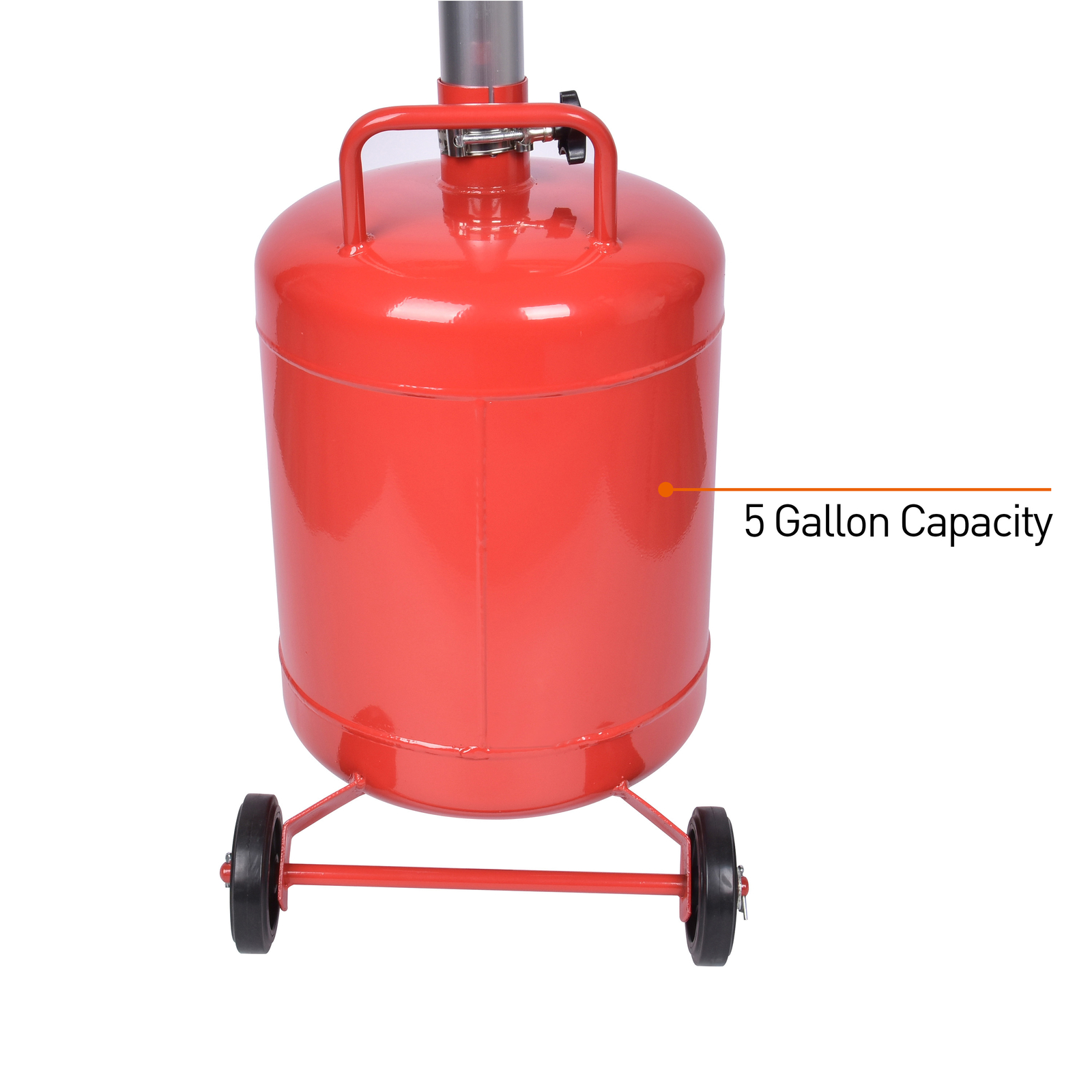 5Gallon Telescopic funnel Dolly Waste Oil Drain Pan Portable Adjustable Height
