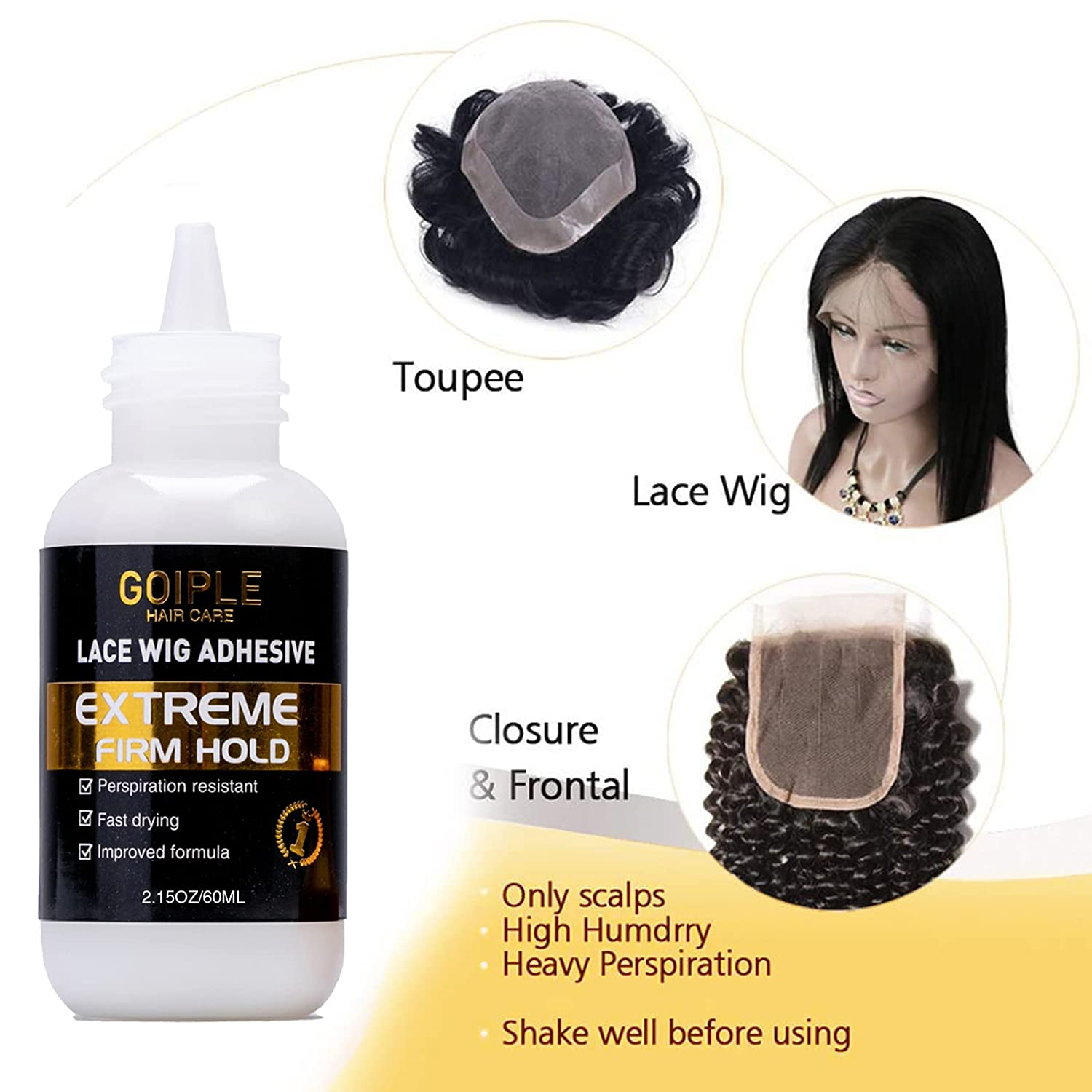 Goiple Waterproof &Strong Hold Lace Glue (Select Size)