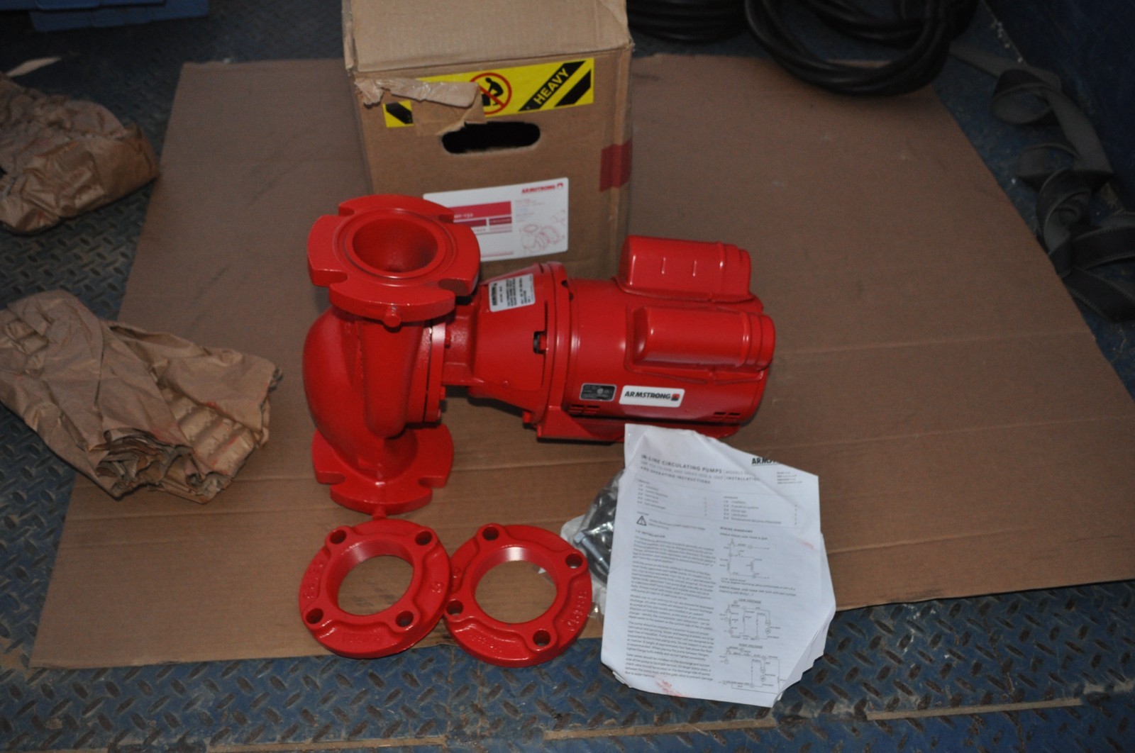 Armstrong  CIRCULATOR PUMP 106284MF-132 1/2 HP 3" FLANGE  HYDRONIC S-55 NEW