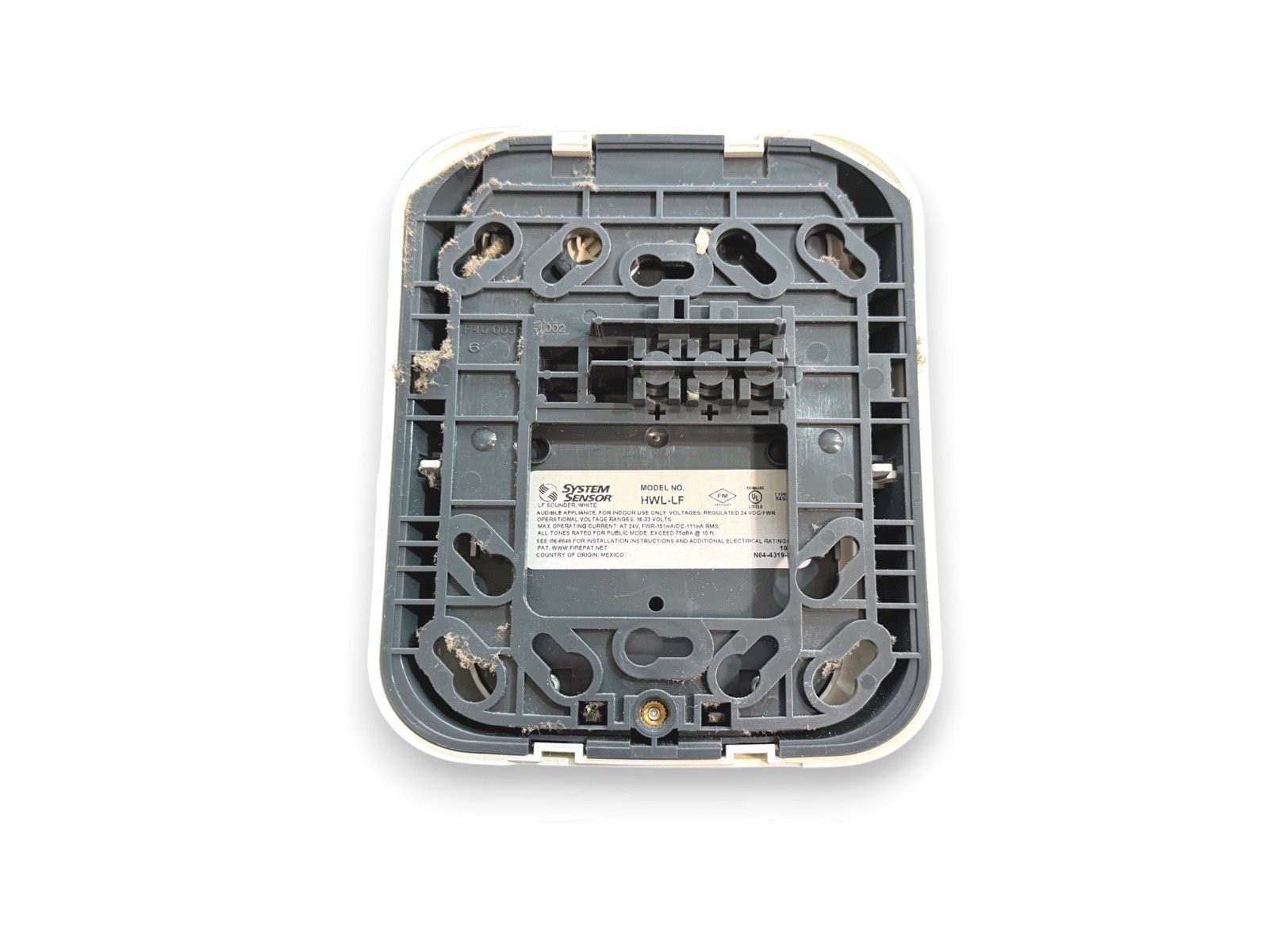 System Sensor HWL-LF Fire Alarm Low-frequency Sounder Wall White