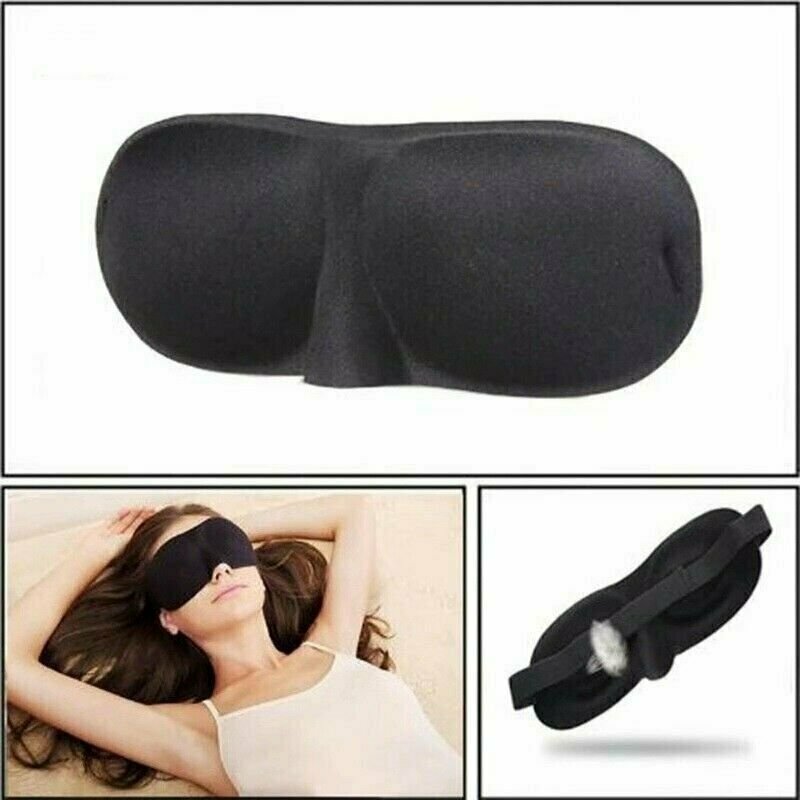 10pcs Travel 3D Eye Mask Sleep Soft Padded Shade Cover Rest Relax Blindfold