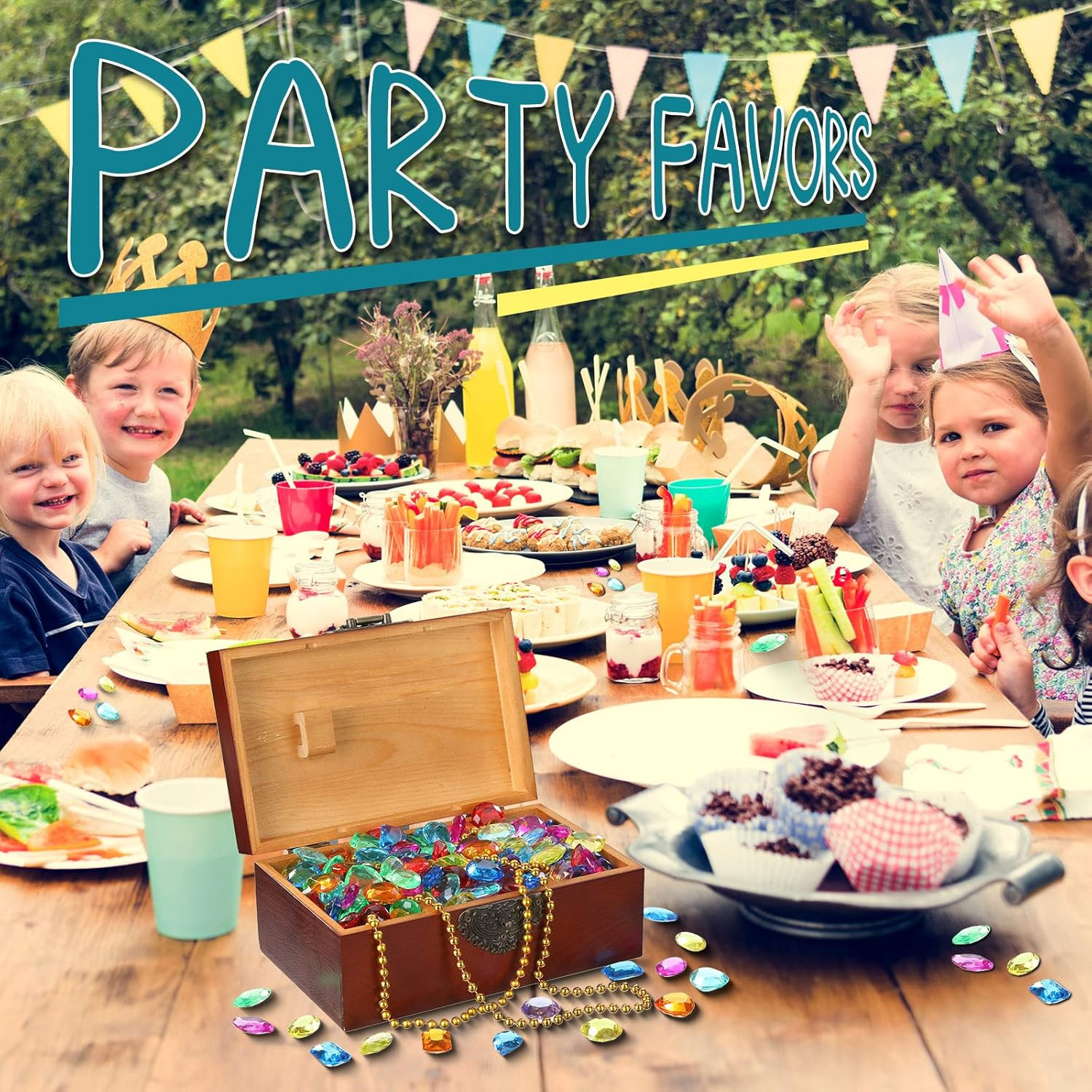 100 Pcs Toy Gems Pirate Treasure Jewels Bling Diamonds Jumbo Acrylic Large Fake