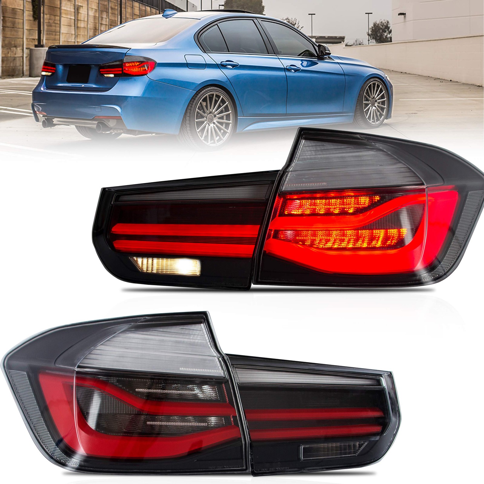 Tail lights Assembly for 2013-2018 BMW 3 Series 6th Gen F30 F35 F80 M3 Sedan