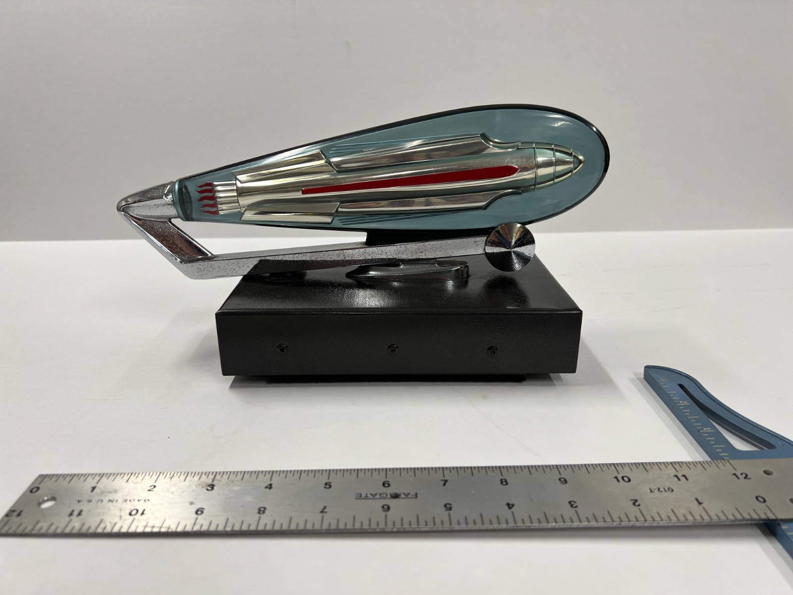 Aftermarket 1950’s Illuminated Rocket Ship Hood Ornament
