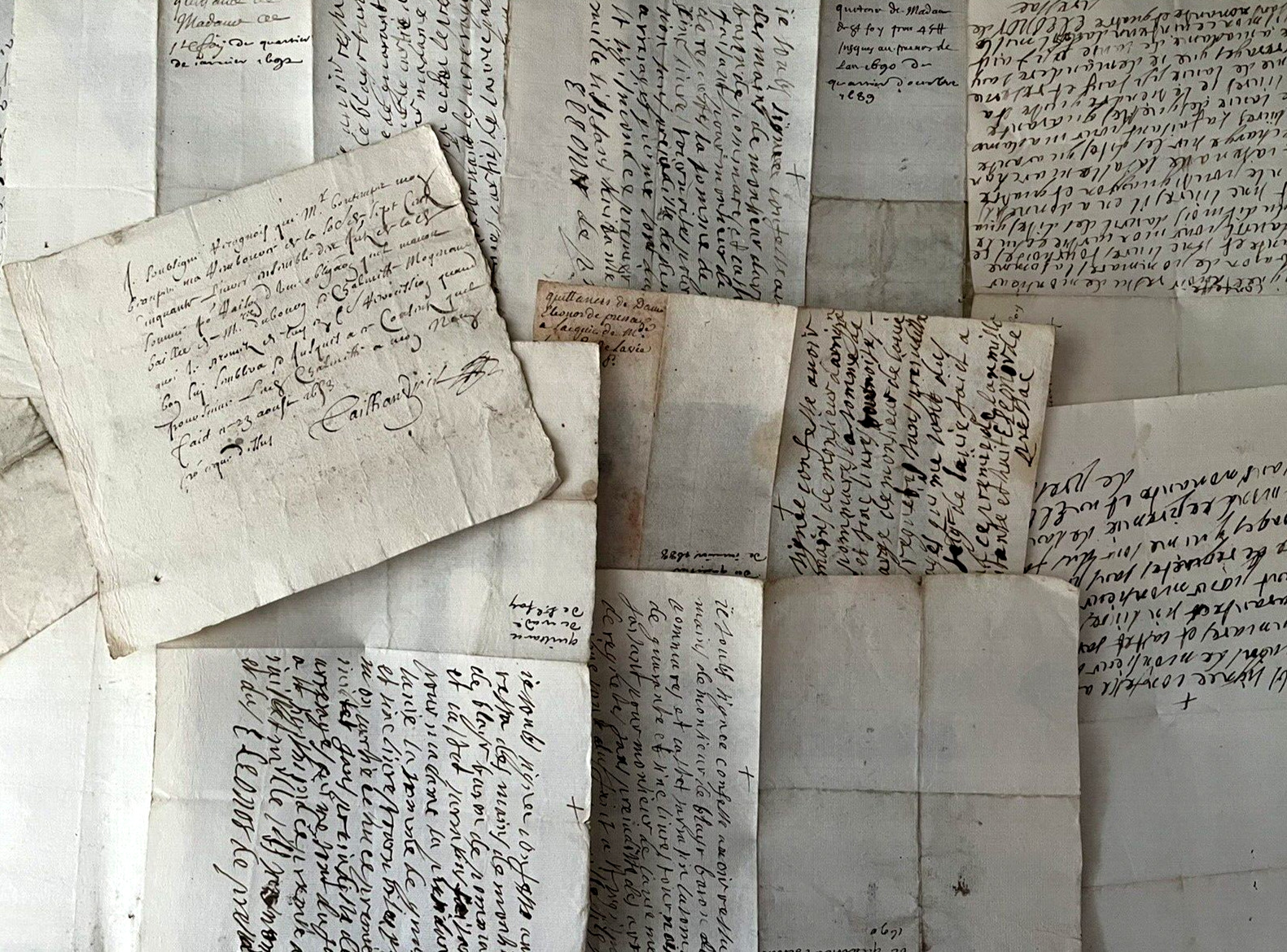 1600s OLD  LETTER Baroque Era 17th Century Watermarked Correspondence Document