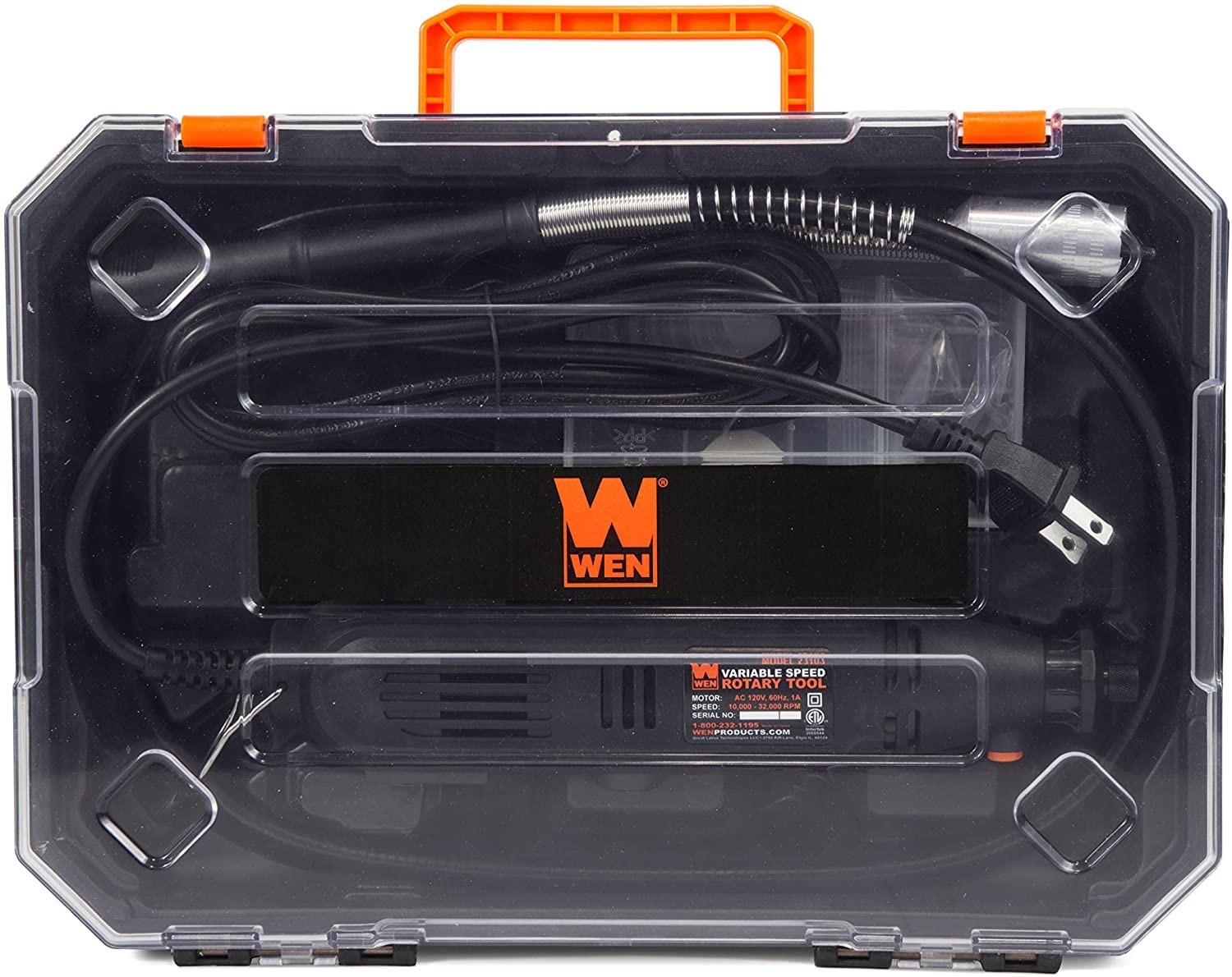 Rotary Tool Kit 100+ Pieces Accessories Dremel Set Variable Speed w/ Flex Shaft