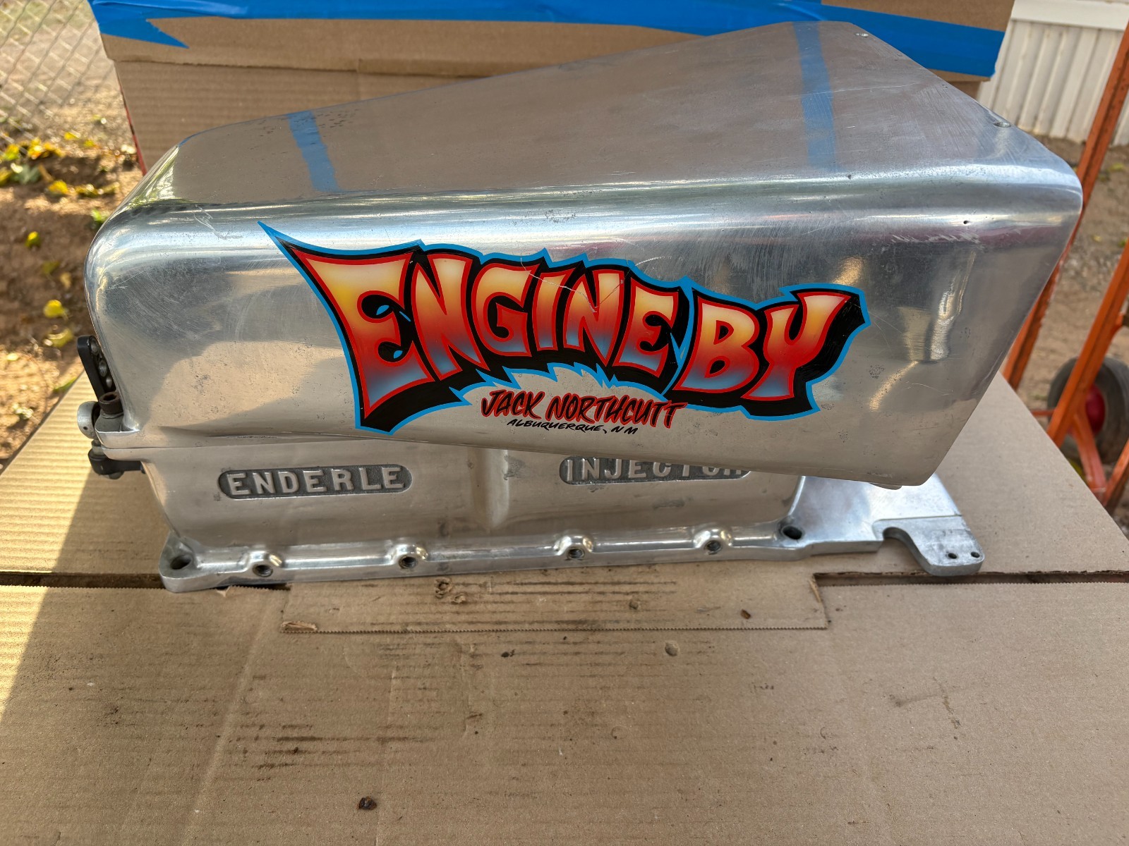 Enderle Barn Door Aluminum fuel injection hat Dragster altered blown