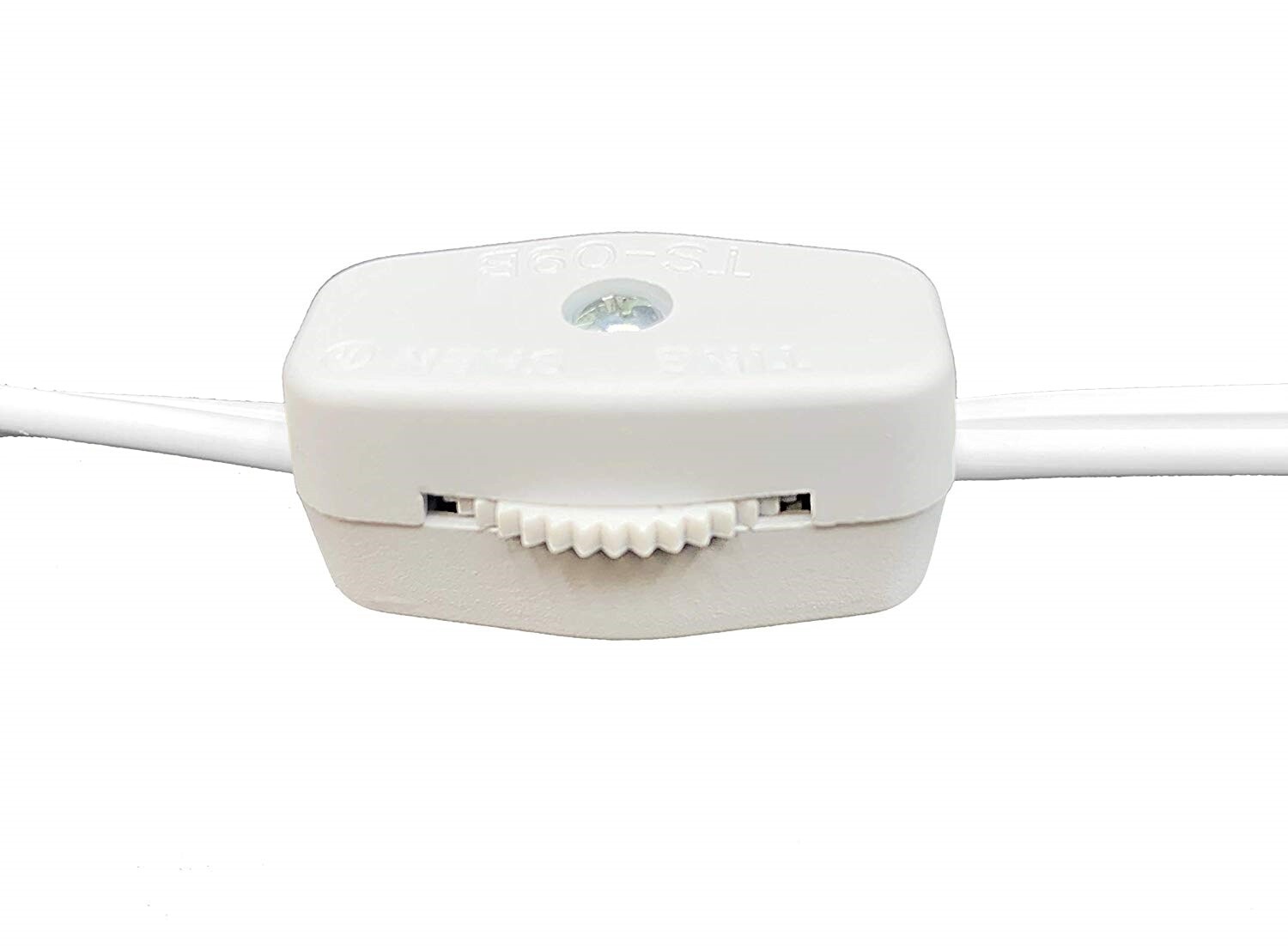 Lamp Cord With Rotary Switch, Polarized Plug, Stripped Ends Ready for Wiring