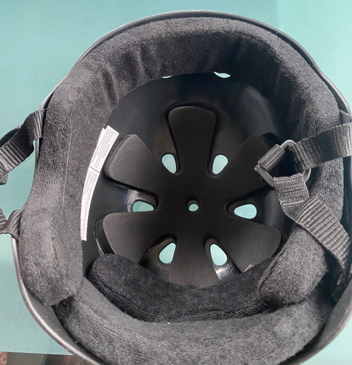 Preowned Triple Eight, Sweatsaver Liner, Skateboarding Helmet, Black, XL