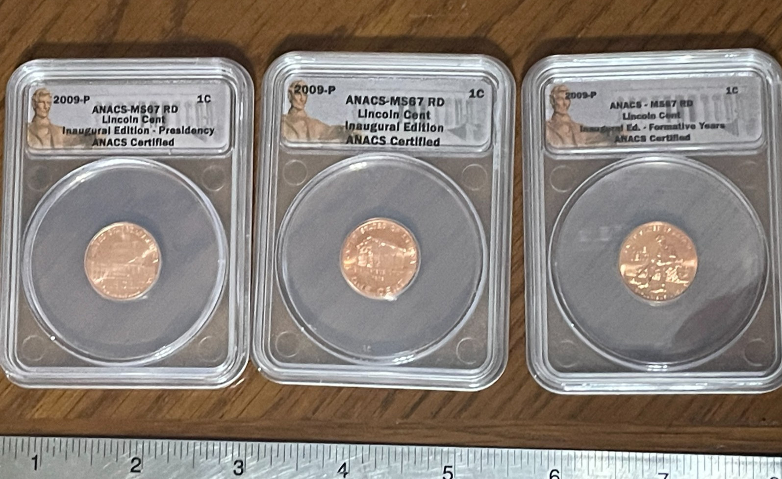 2009-P LINCOLN CENT FORMATIVE YEARS and PRESIDENCY CENT MS 67 RD INAUGURAL ED.