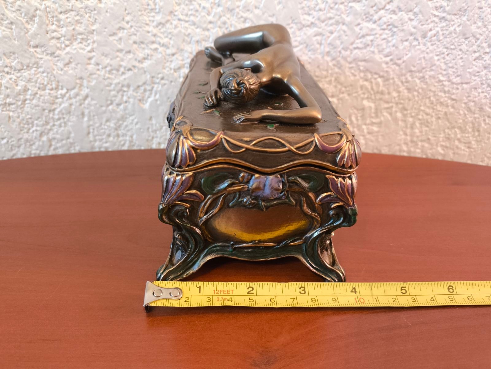 Beautiful & Rare Summit Collection Jewelry/Trinket Box Nude Woman Figurine