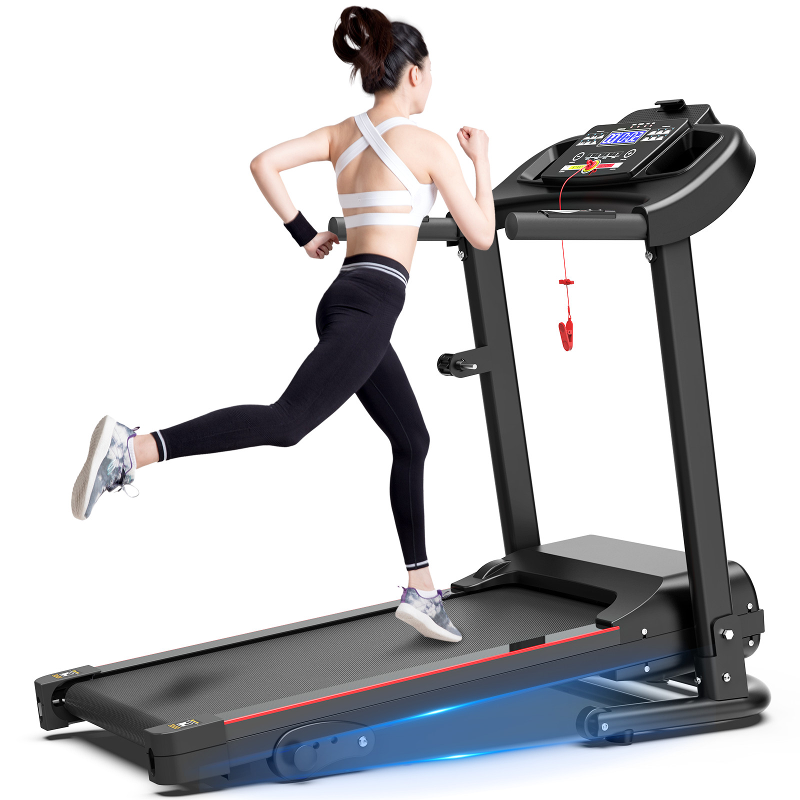 2.5 HP Foldable Treadmill for Home with Incline Electric Running Joggintreadmill