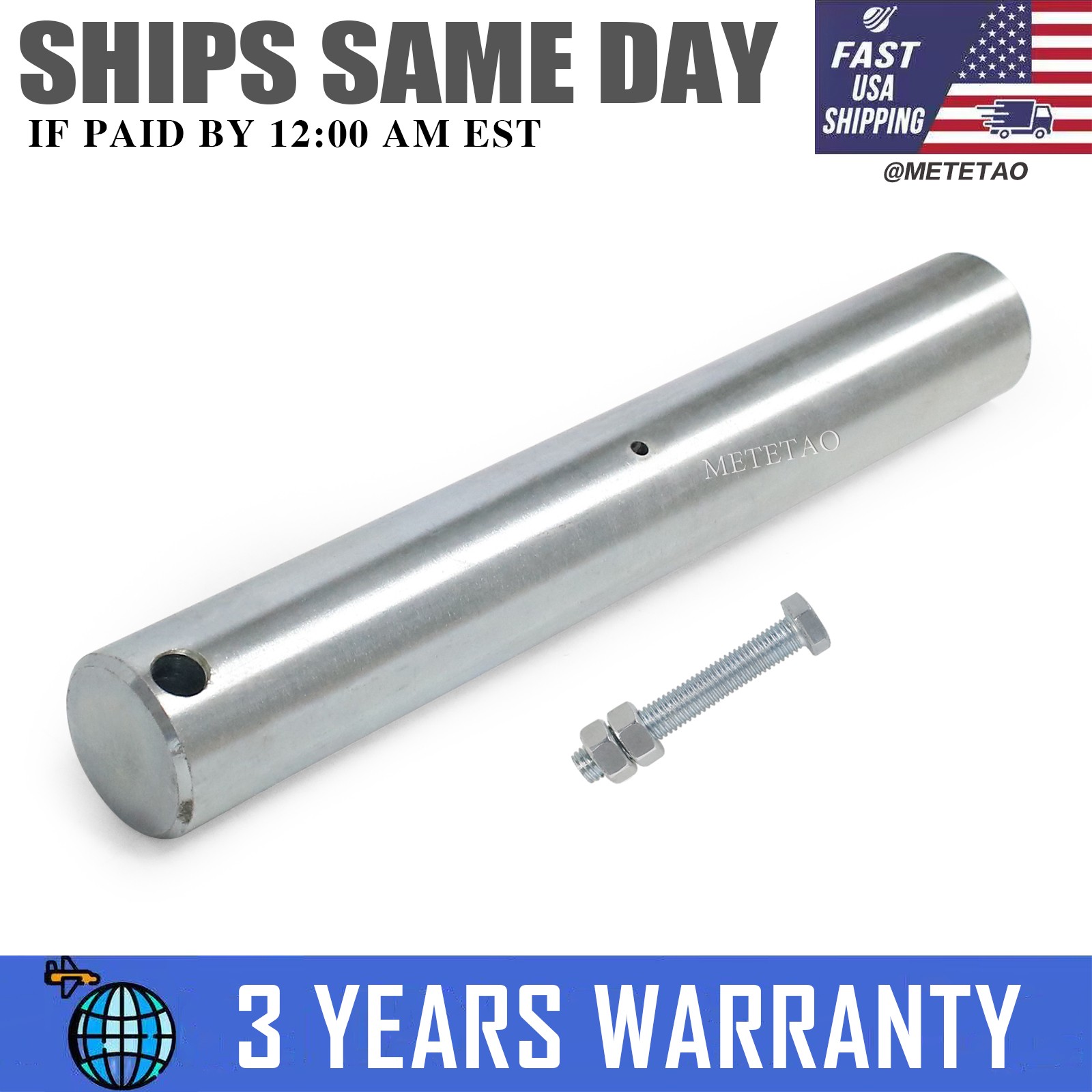 Excavator Universal Bucket Pin 50mm X 345mm For 200-300 class medium excavator