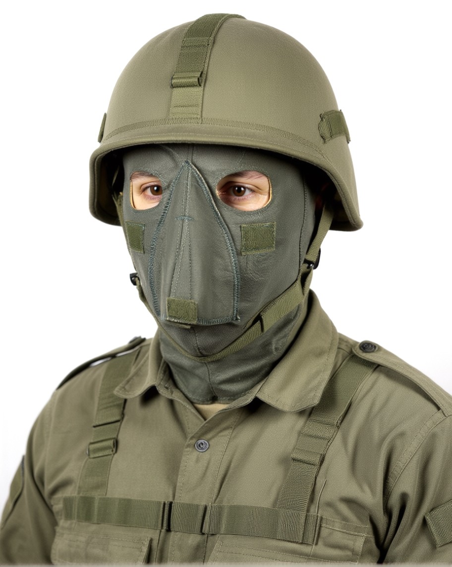 New US Army Extreme Cold Weather Mask Sage Green OSFM 100% Cotton Made In USA