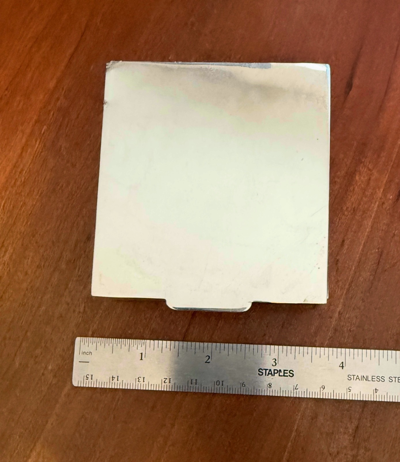 Vintage Sterling Silver Mid Century Modern Jewelry or Small Box , ASW=4.82 Oz