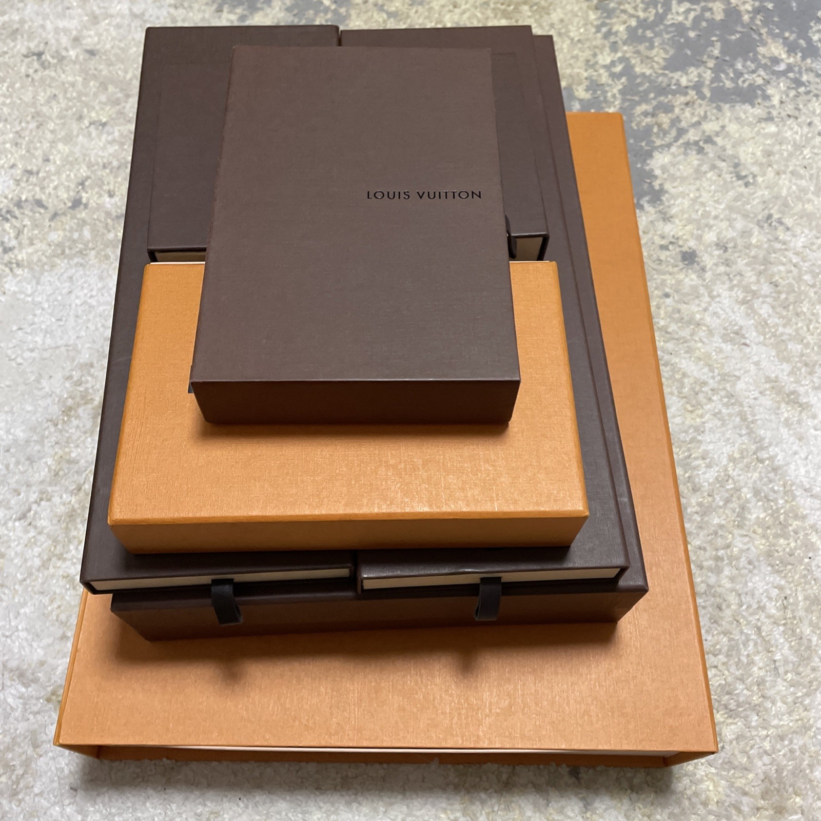 Authentic LOUIS VUITTON LV Gift Bags, Boxes Empty 7 Lot Pieces