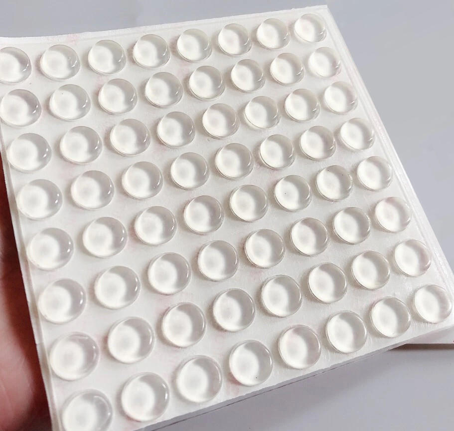 64PCS Clear Cabinet Door Circular Drawer Cylindrical Cylinder Flat Feet Bumpers