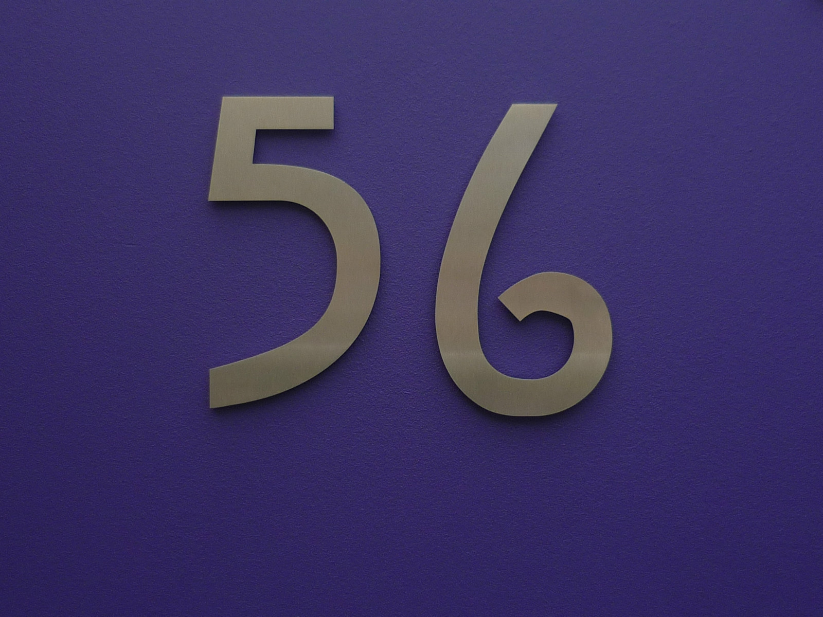 Art Nouveau - Mackintosh - Stainless Steel House Numbers/Numerals 12.5cm/5"