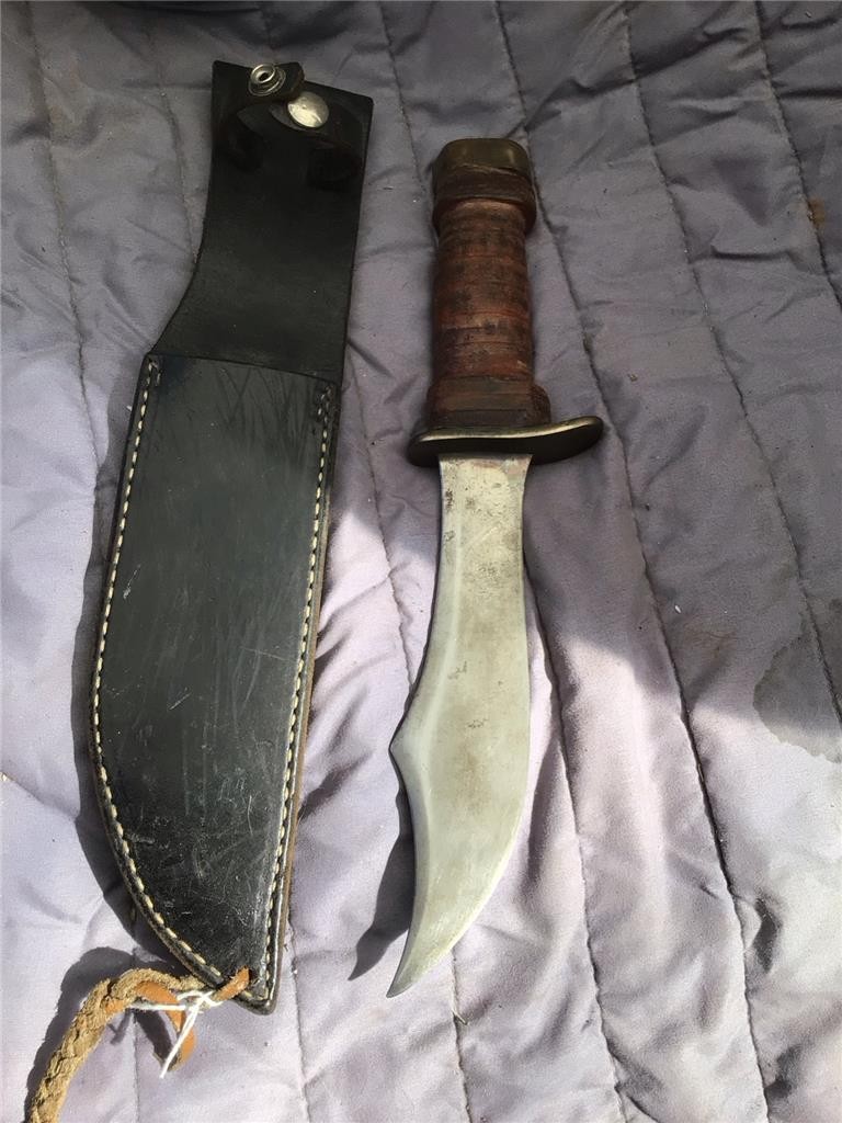 CUSTOM HAND CRAFTED FIXED BLADE KNIFE WITH SHEATH