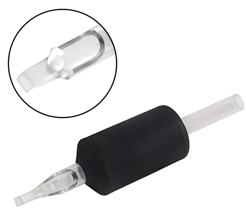 1 Inch 25mm 20 PCS Tattoo Disposable Tubes Round Tubes, Flat Tube, Diamond Tube